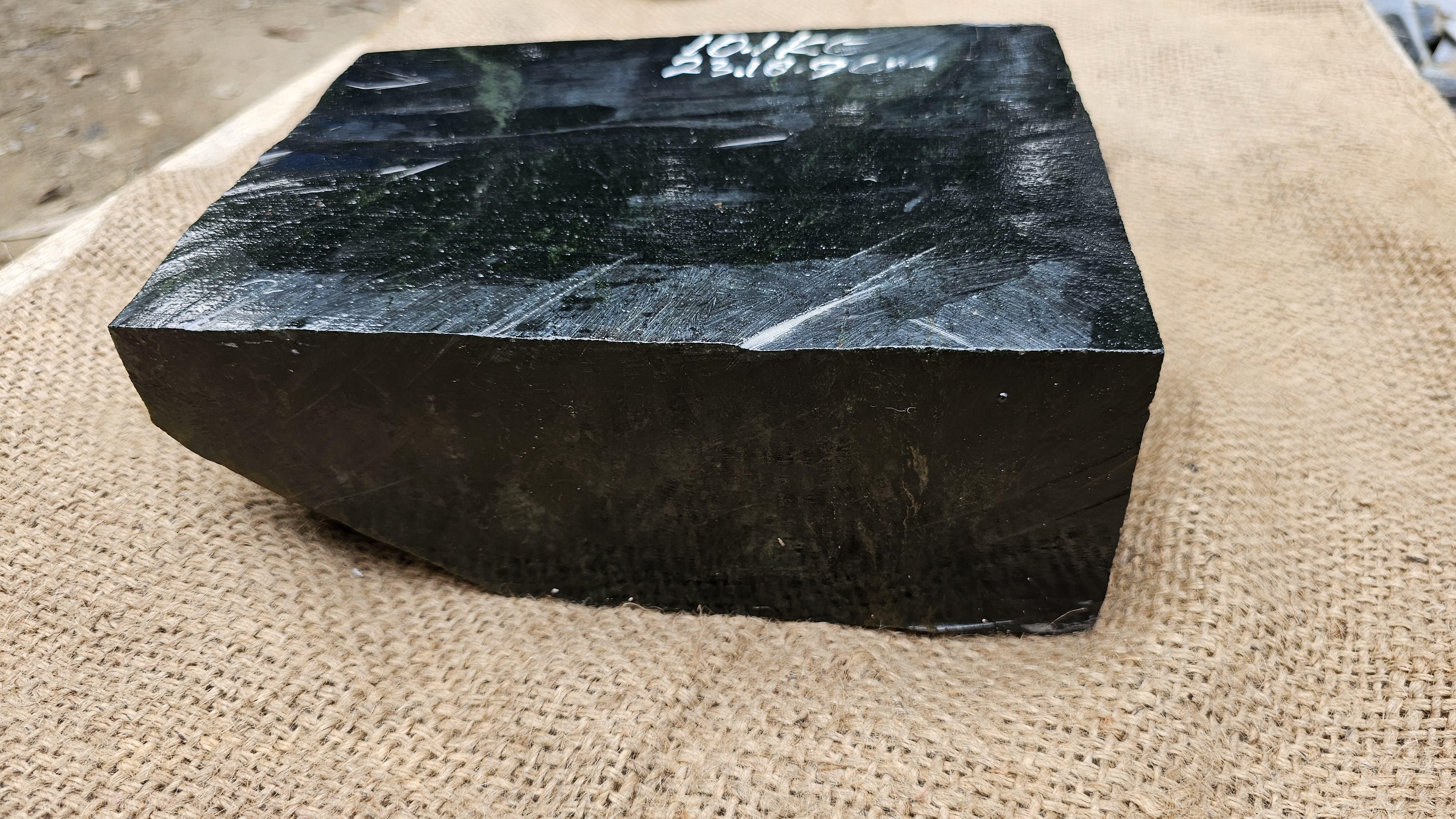 Aceh Natural Deep Green Nephrite Jade Rough Stone – 10.1 KG