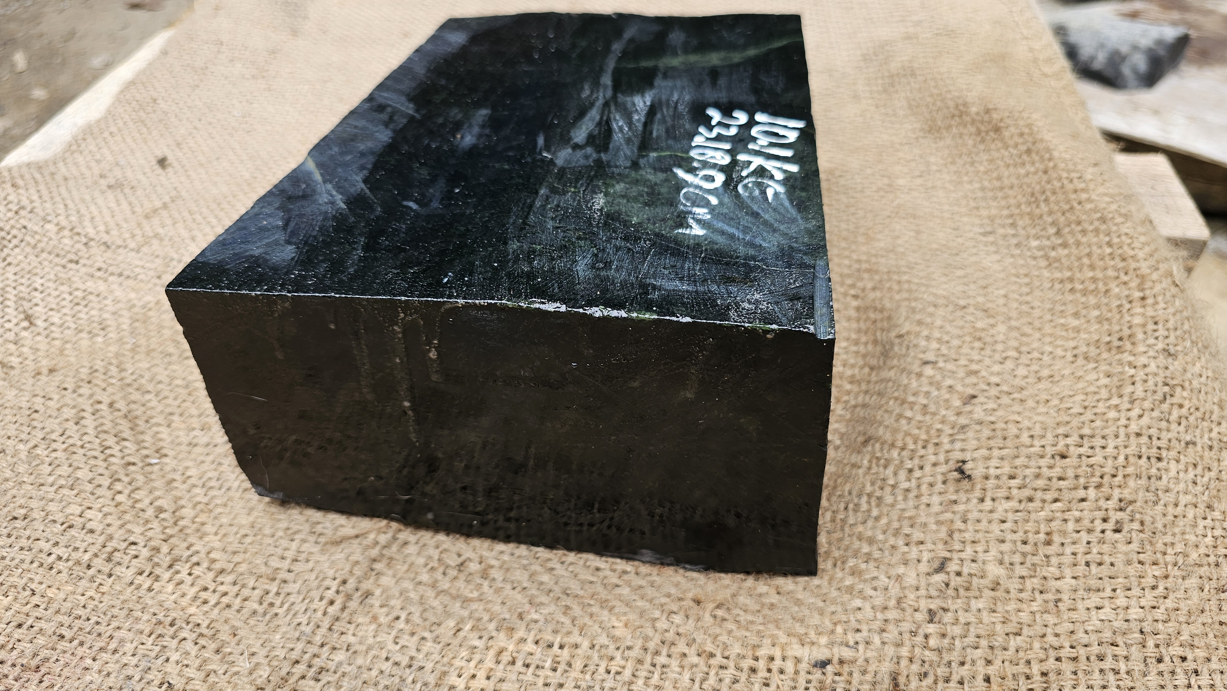 Aceh Natural Deep Green Nephrite Jade Rough Stone – 10.1 KG
