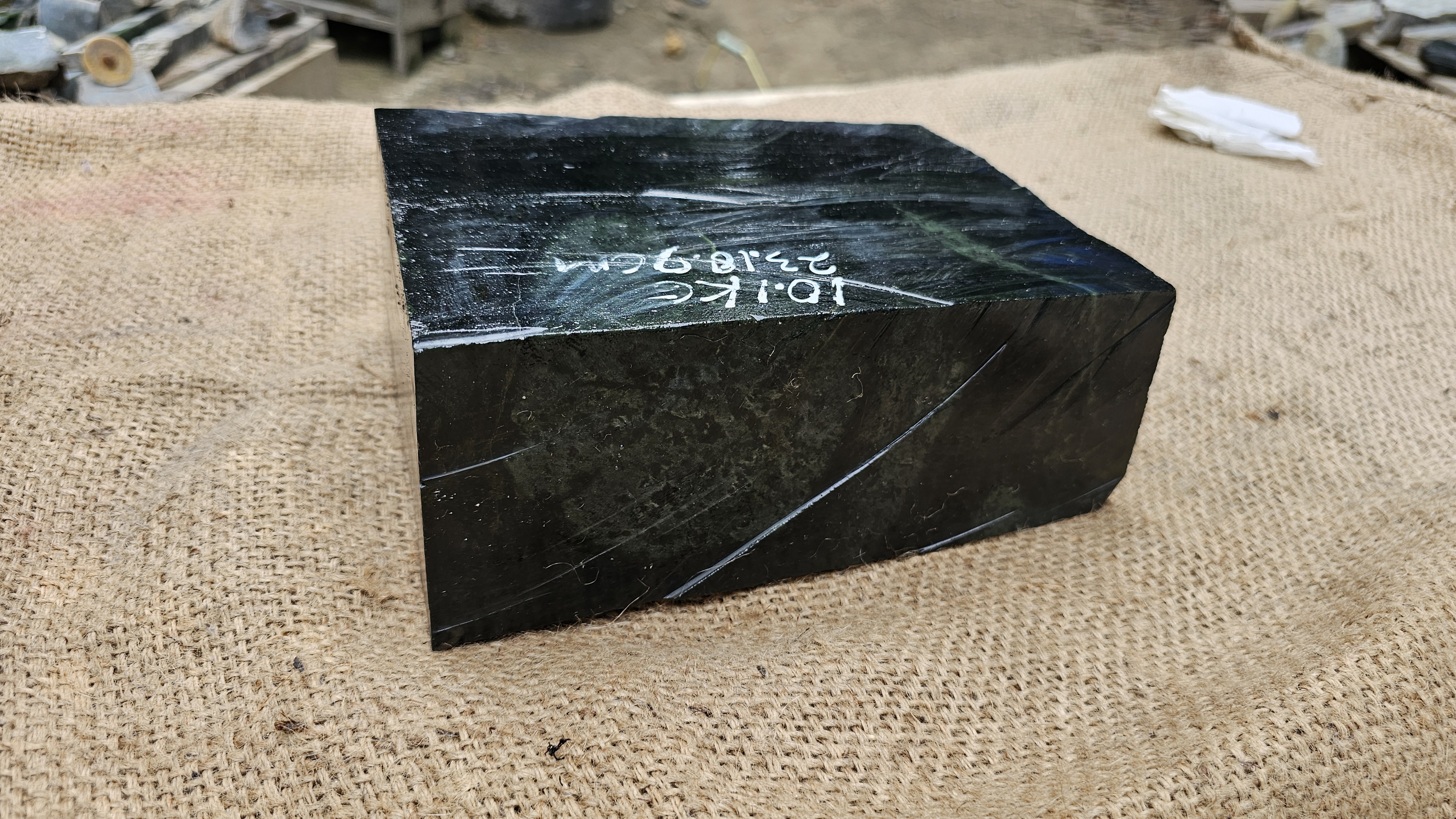 Aceh Natural Deep Green Nephrite Jade Rough Stone – 10.1 KG