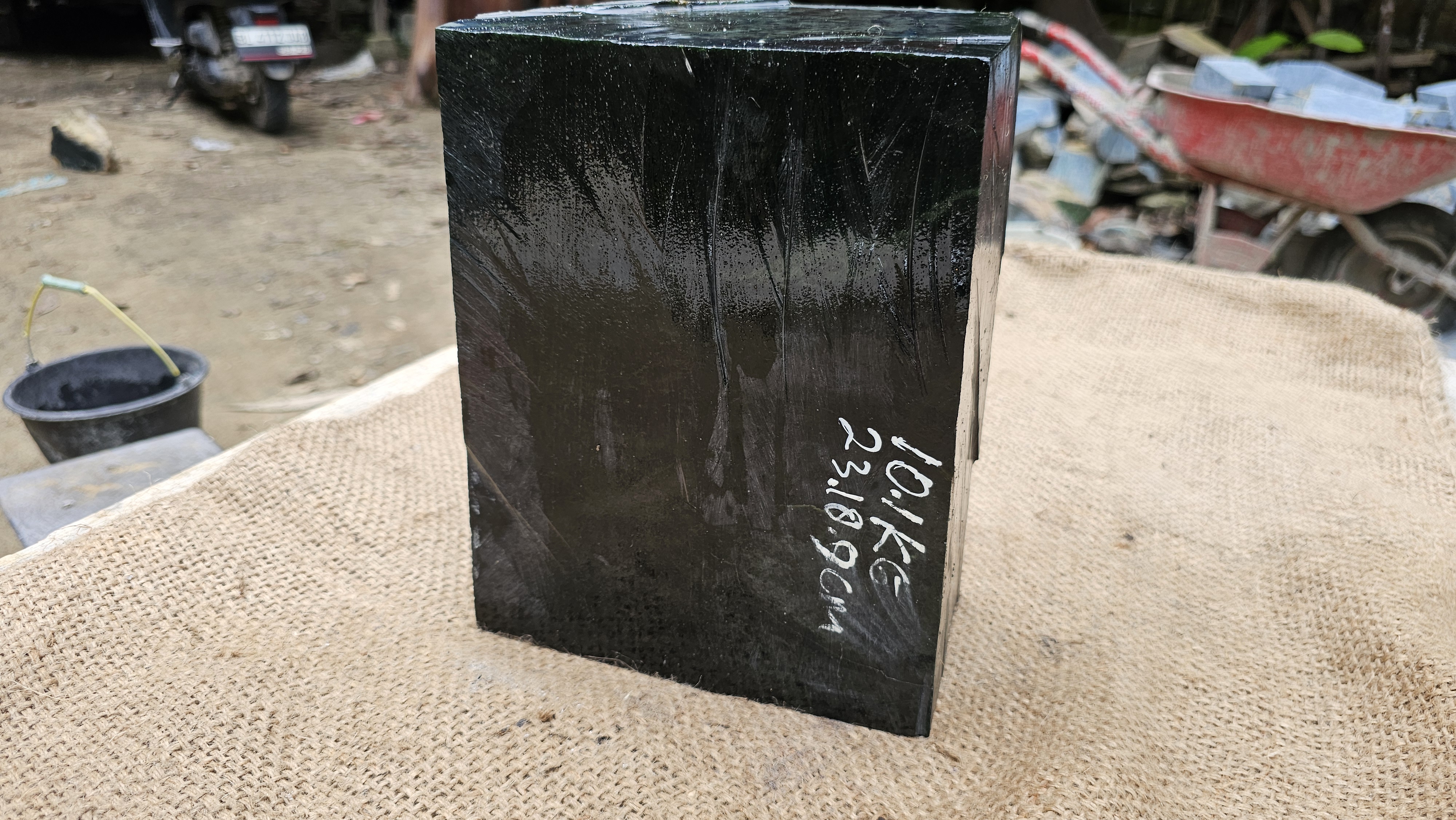Aceh Natural Deep Green Nephrite Jade Rough Stone – 10.1 KG