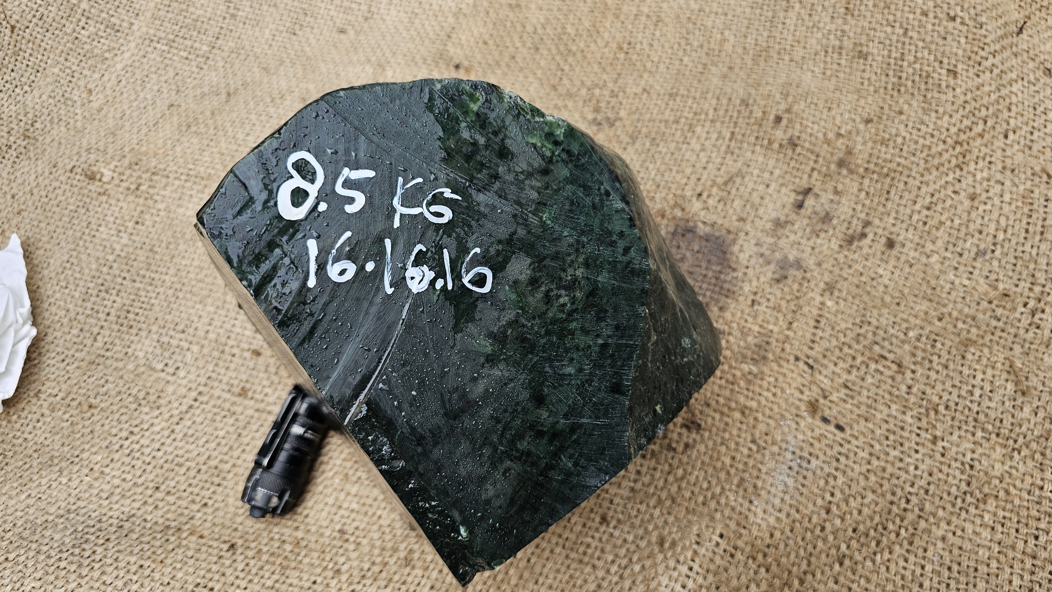 Aceh Natural Dark Green Nephrite Jade Rough Stone – 8.5 KG