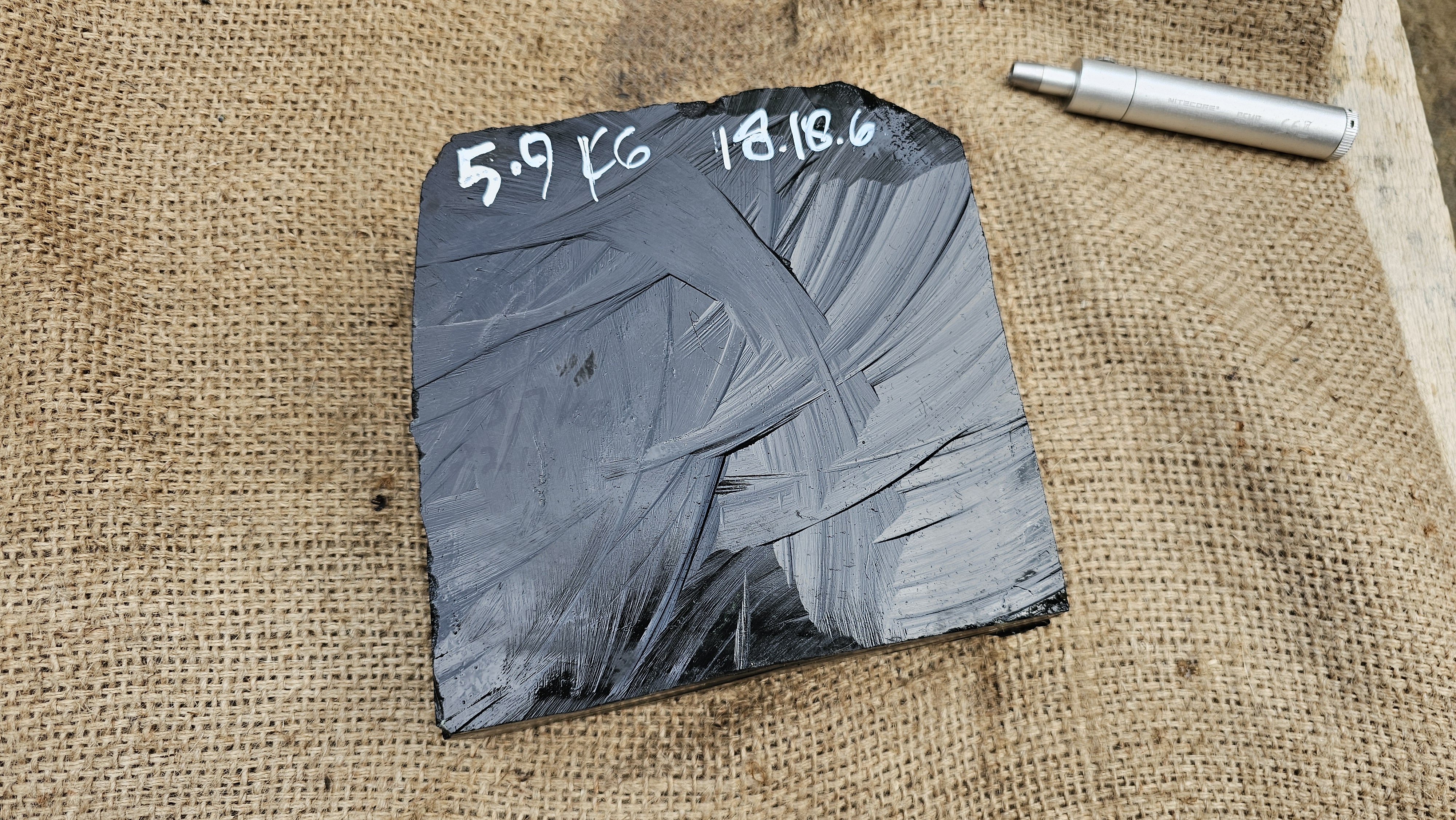 Aceh Natural Deep Black Nephrite Jade Rough Stone – 5.9 KG