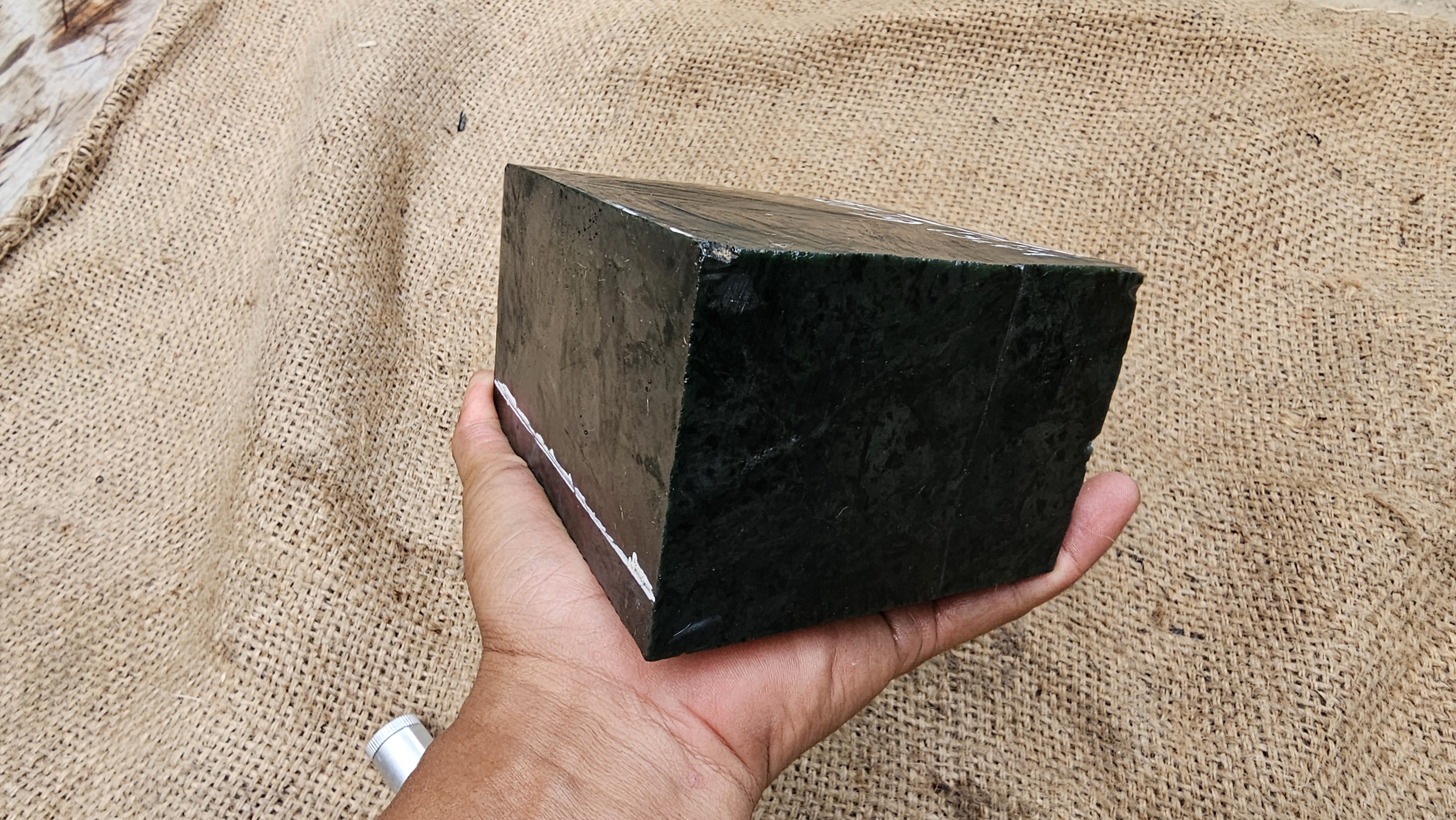 Aceh Natural Dark Green Jade Rough Stone – 2.3 KG