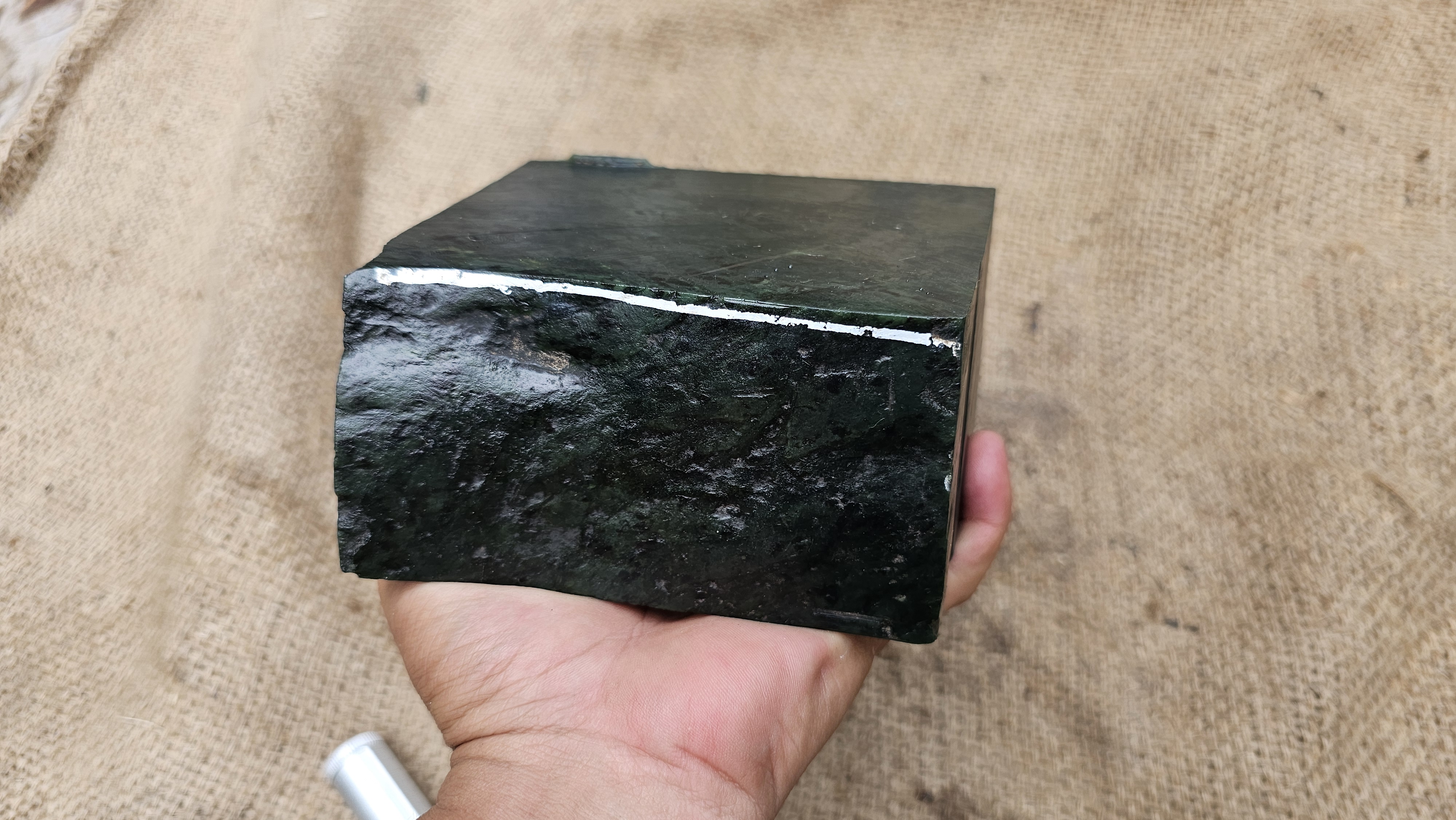 Aceh Natural Dark Green Jade Rough Stone – 2.3 KG