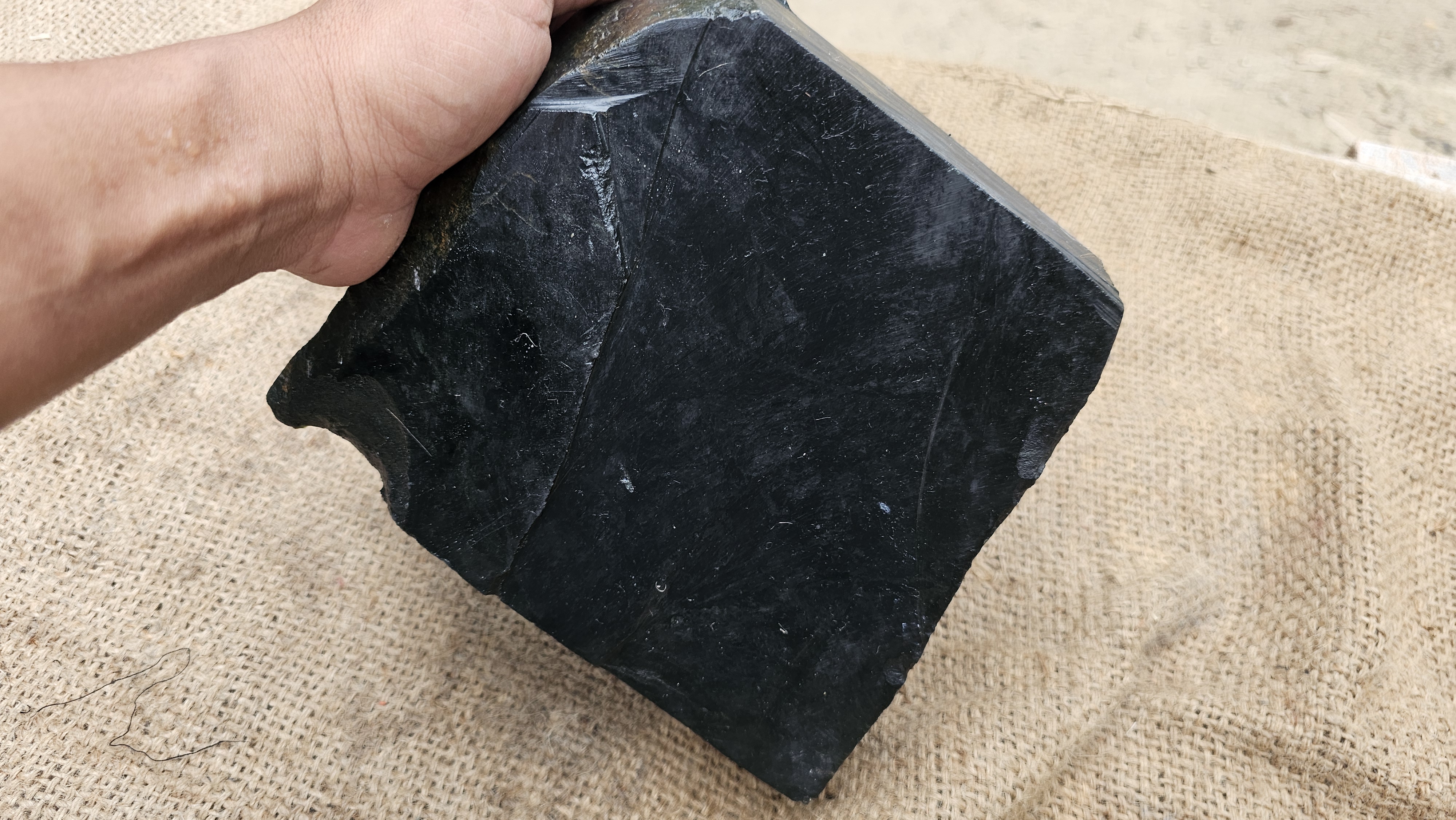 Aceh Natural Dark Black Jade Rough Stone – 5.3 KG