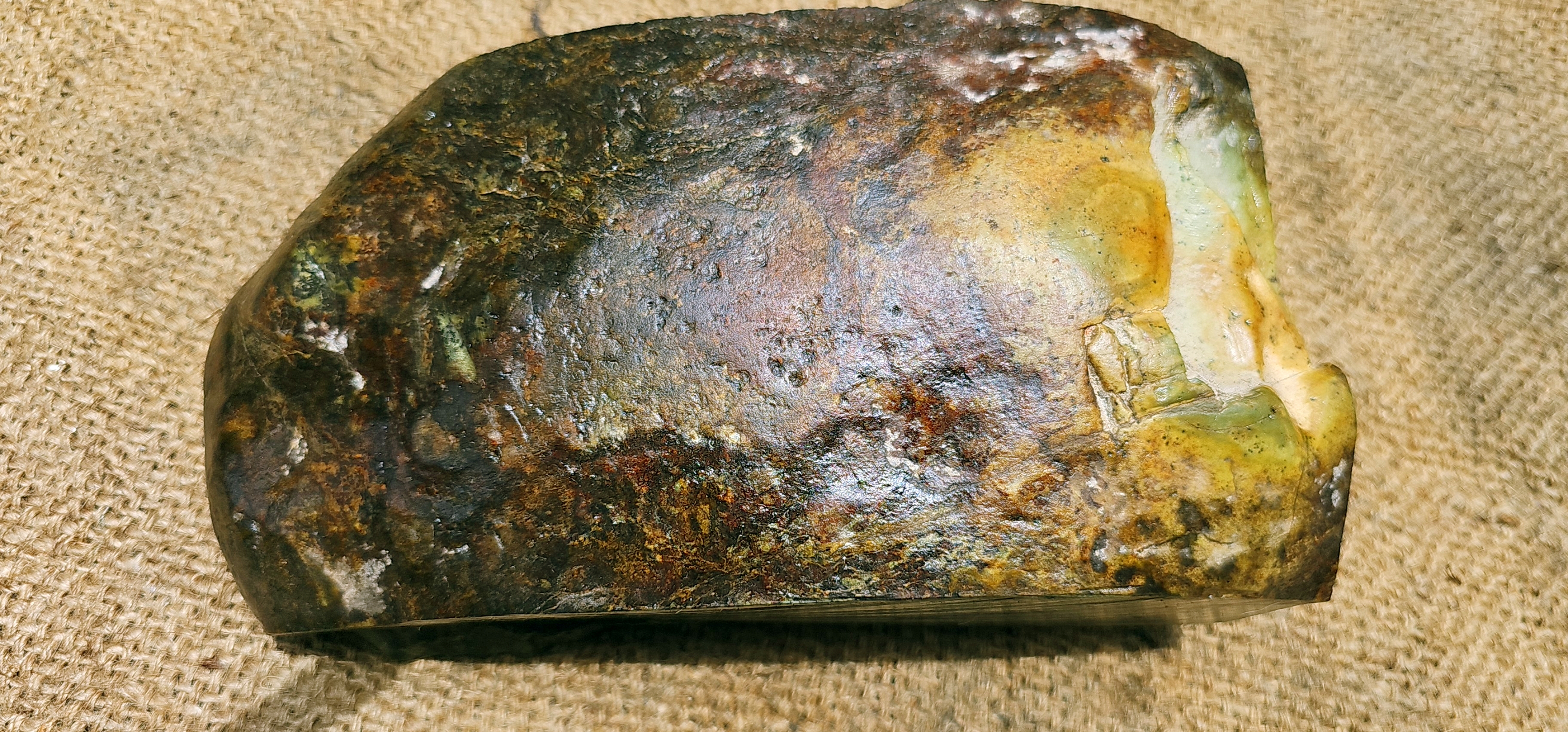 Aceh Natural Rich Green Nephrite Jade Rough Stone – 5.3 KG