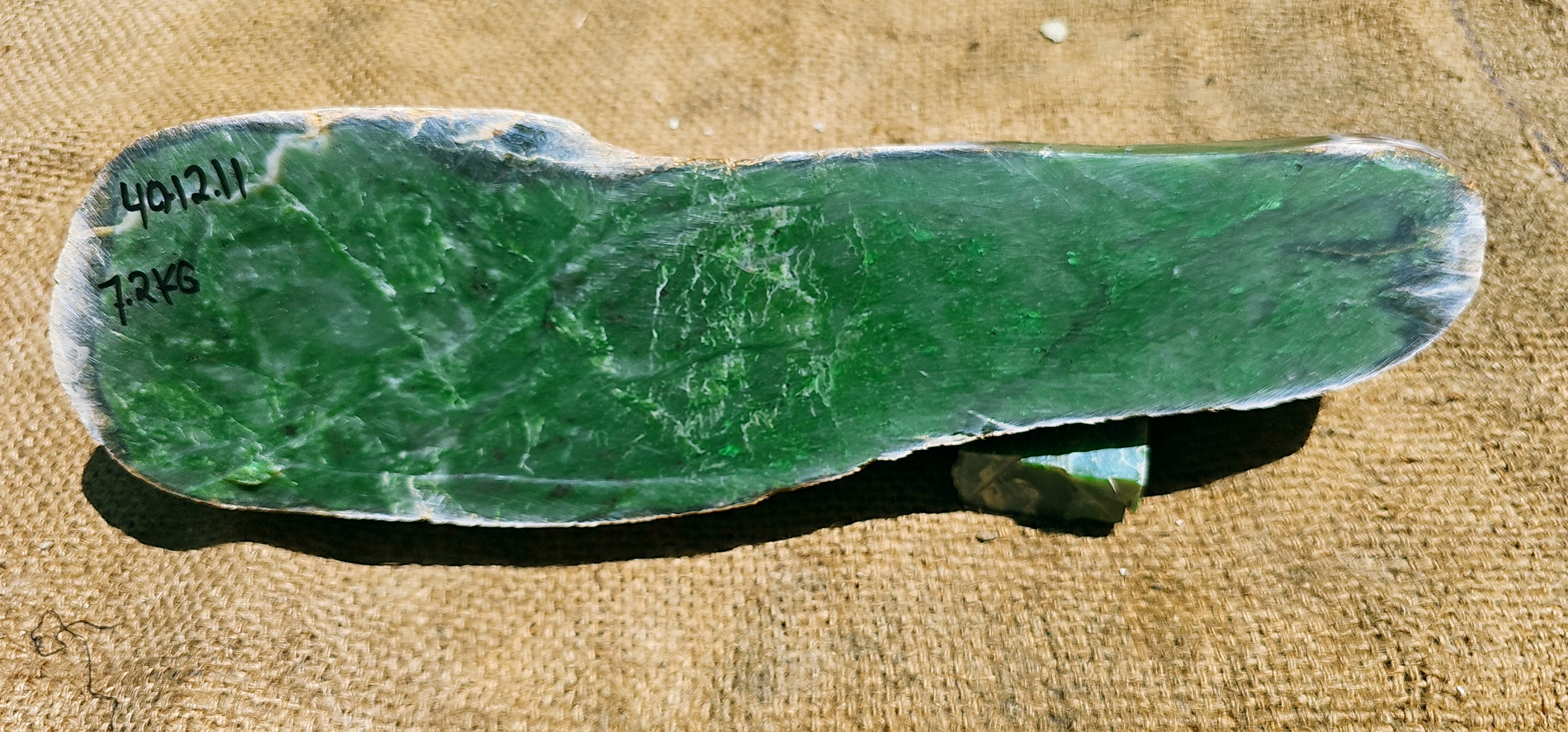 Aceh Natural Vibrant Green Nephrite Jade Rough Stone – 7.2 KG