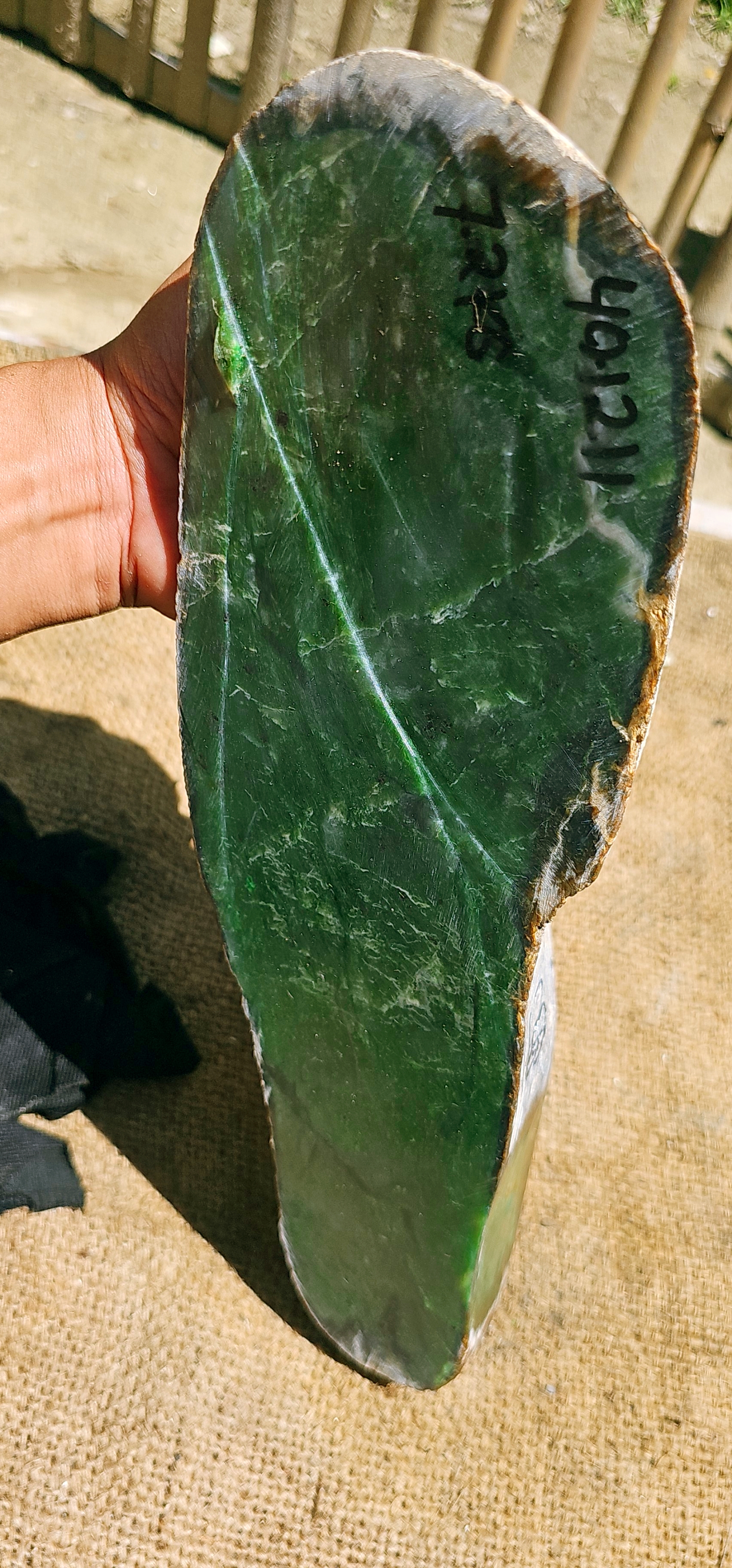 Aceh Natural Vibrant Green Nephrite Jade Rough Stone – 7.2 KG