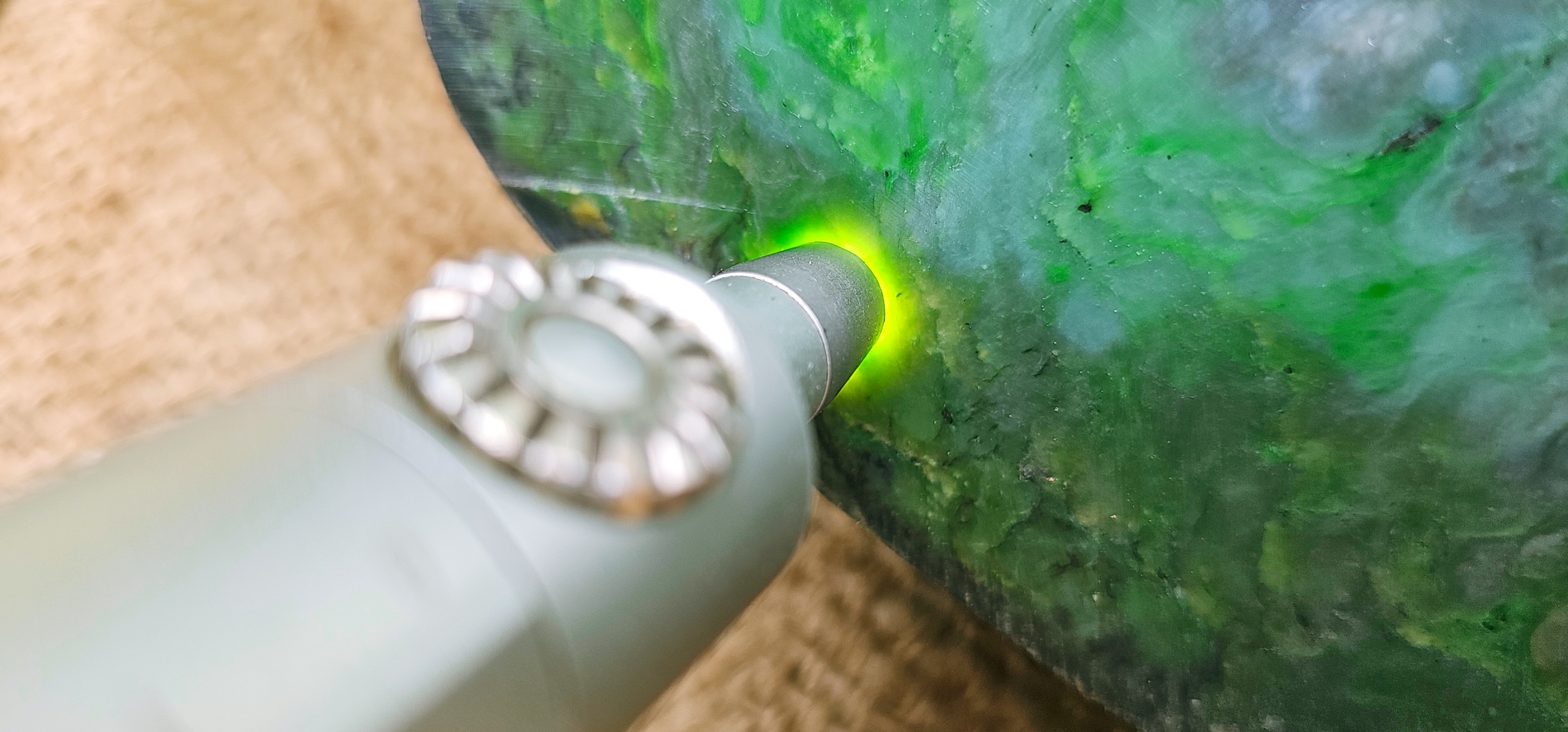 Aceh Natural Vivid Green Nephrite Jade Rough Stone – 6.2 KG
