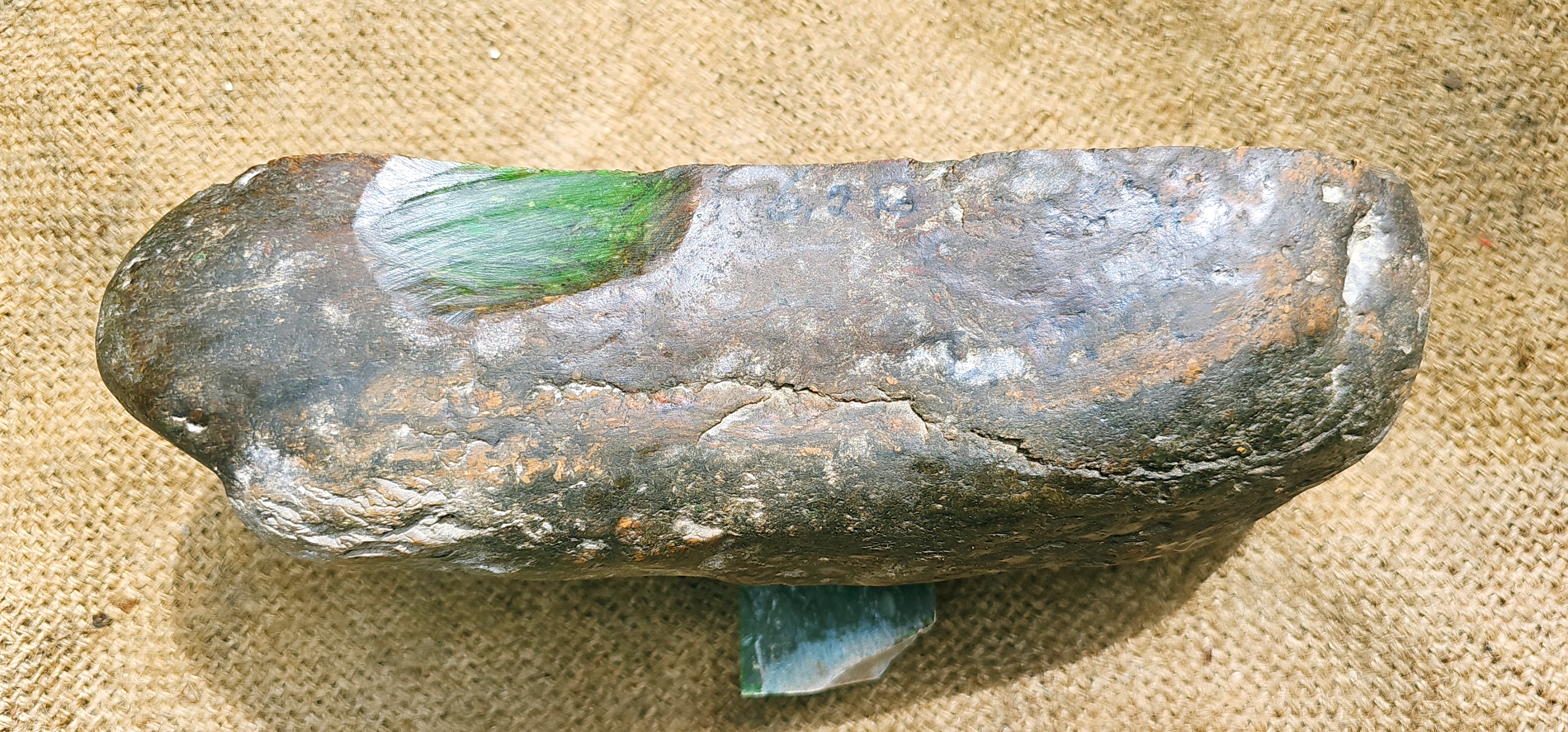 Aceh Natural Deep Forest Green Nephrite Jade with Mottled Cloud Patterns Rough Stone – 6.2 KG