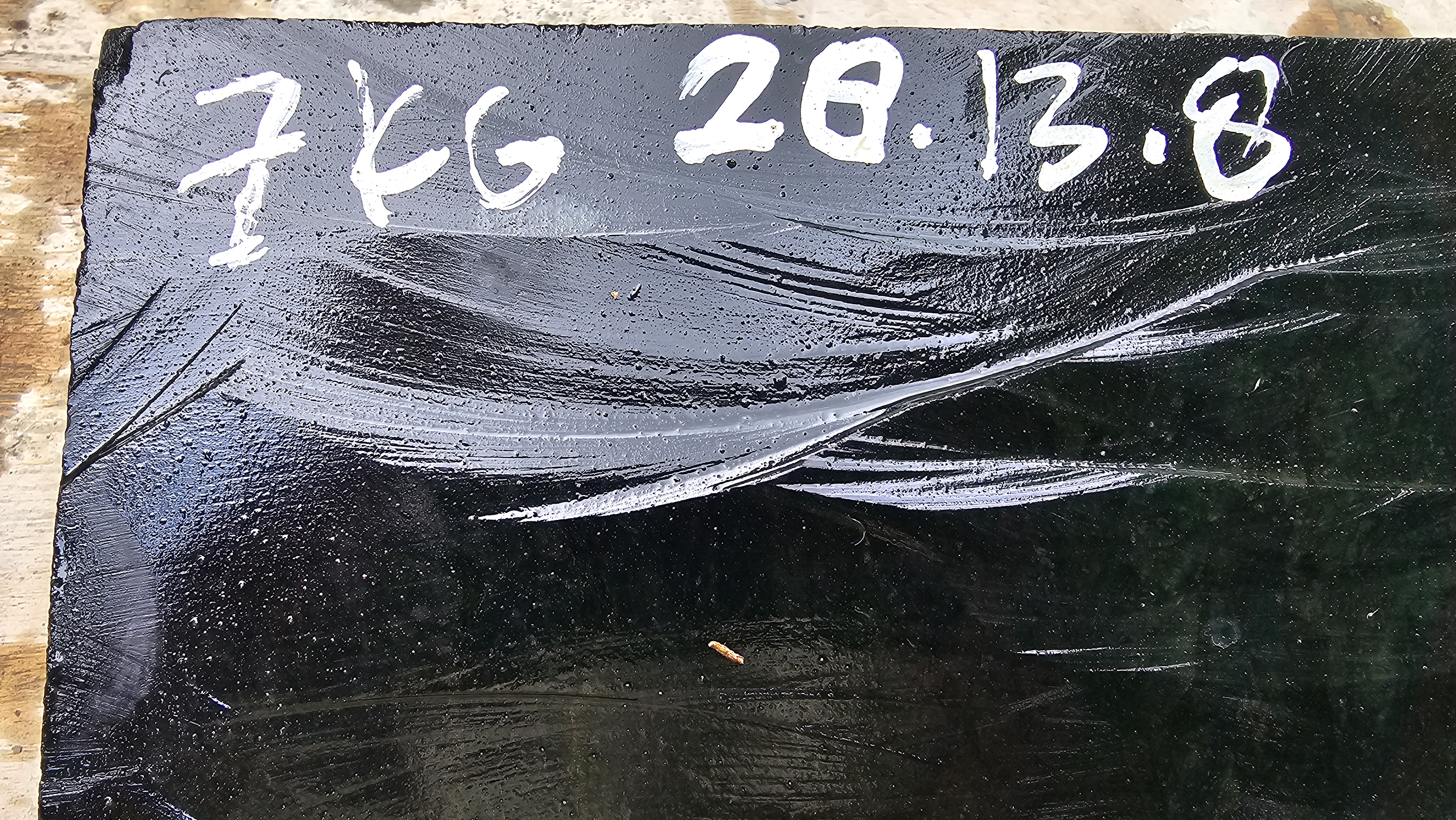 Aceh Natural Dark Green Nephrite Jade Slab Rough Stone – 7 KG