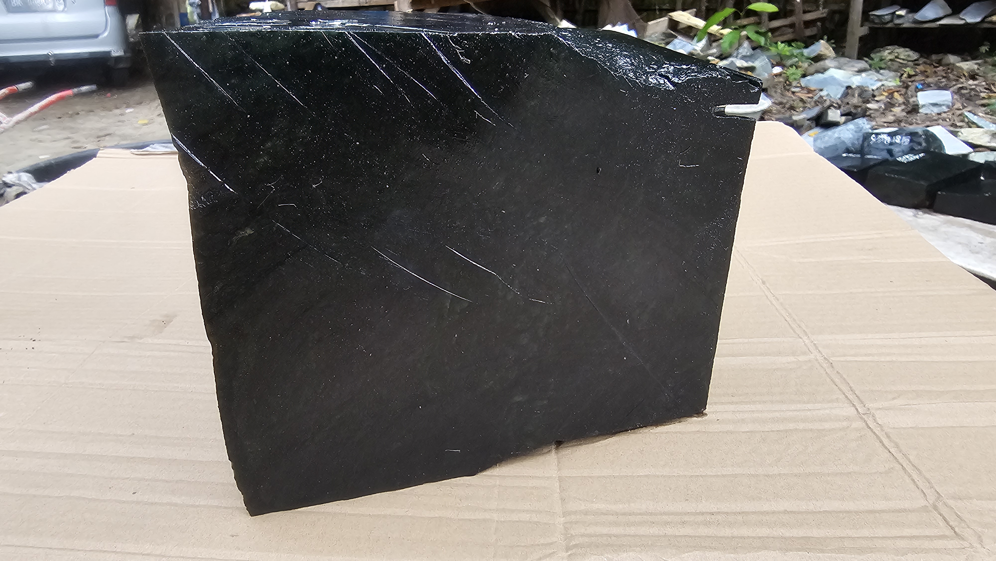 Aceh Natural Dark Green Nephrite Jade Rough Stone – 11.8 KG