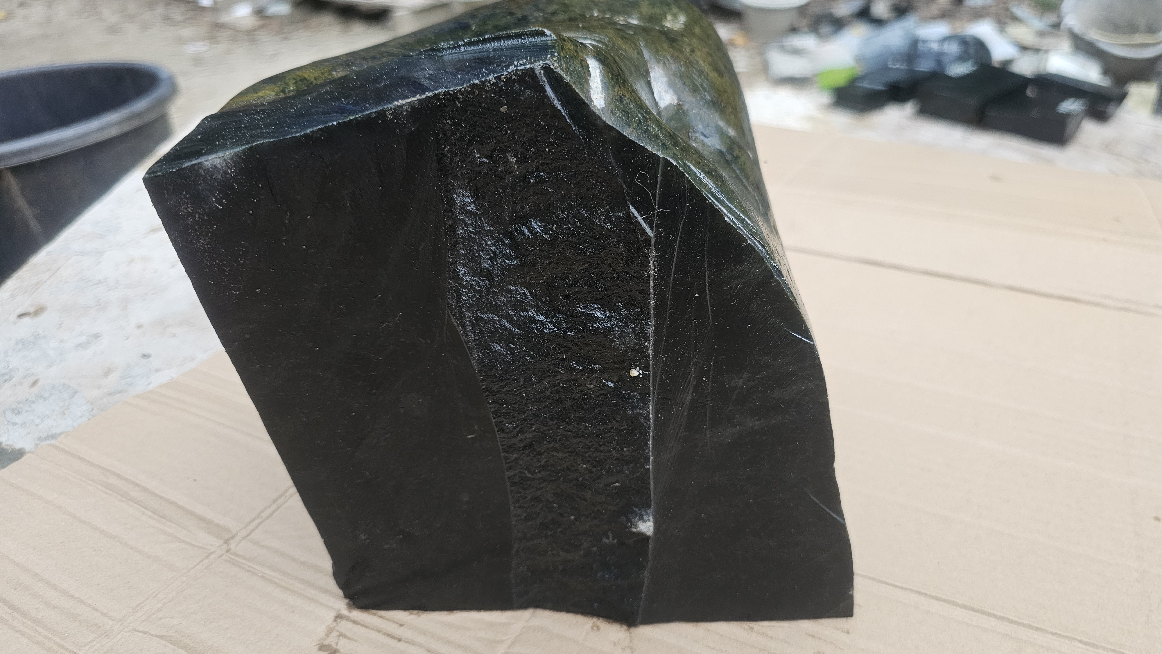 Aceh Natural Dark Green Nephrite Jade Rough Stone – 11.8 KG