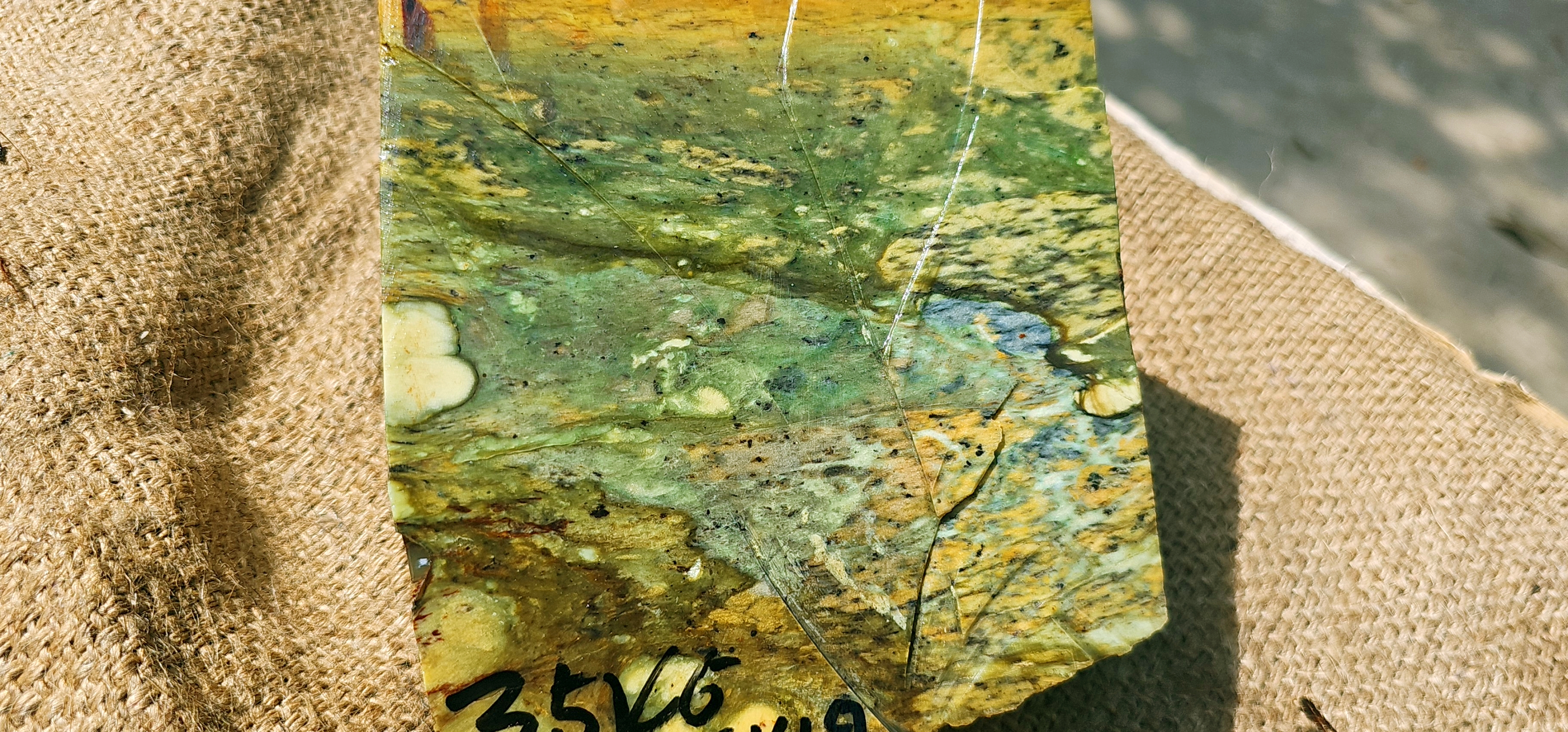 Aceh Natural Moss and Olive Green Nephrite Jade with Dynamic Yellow Veining and Organic Mottled Patterns Rough Stone – 3.5 KG