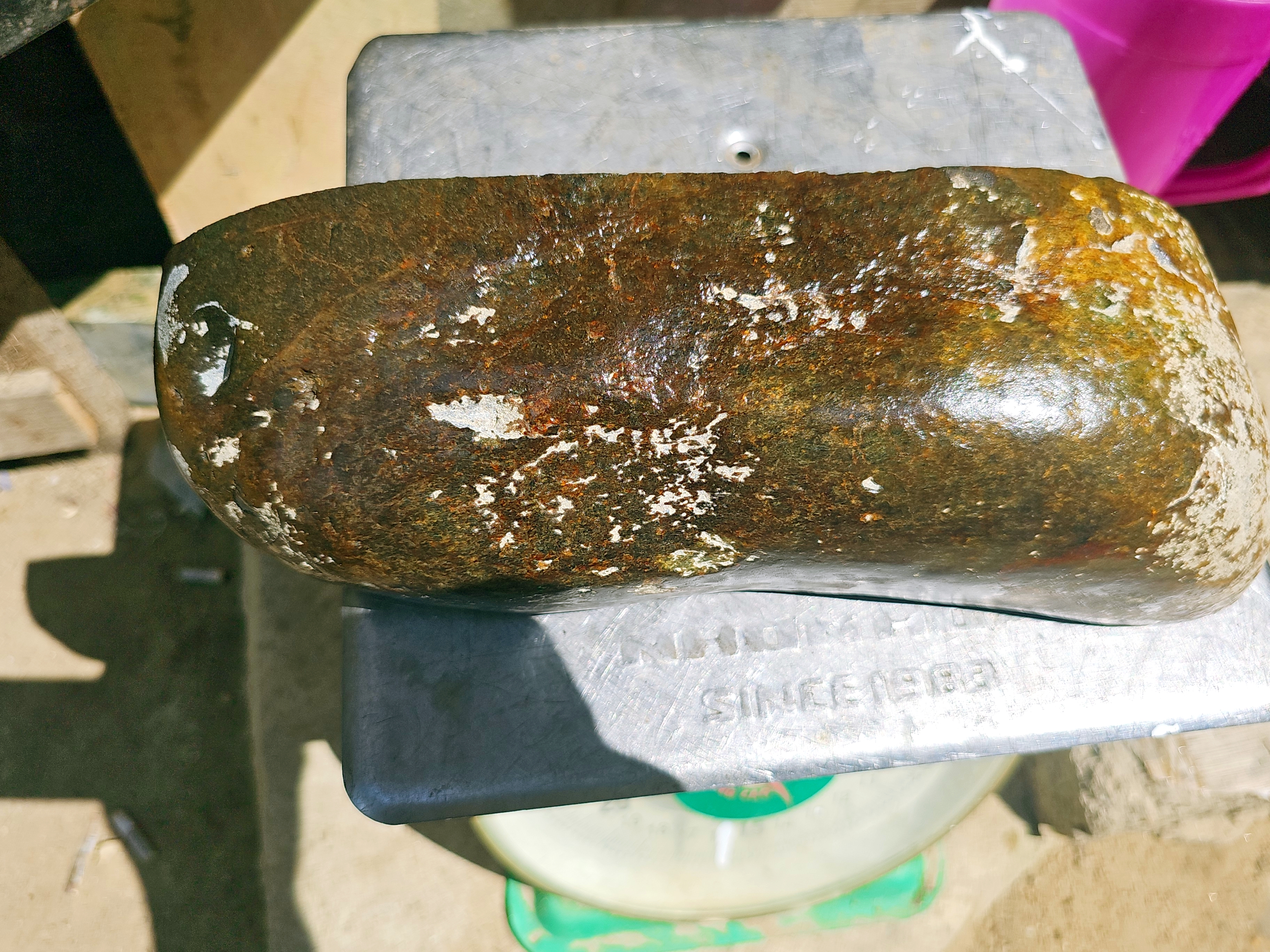 Aceh Natural Deep Forest Green Nephrite Jade with Organic Clouded Veining Rough Stone – 3.7 KG