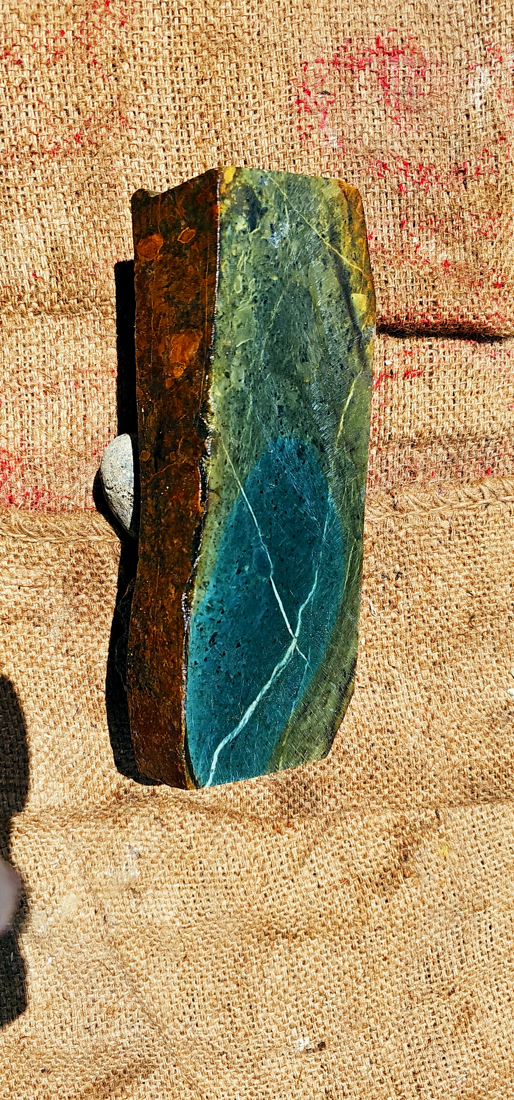 Aceh Natural Deep Nephrite jade with Rich Green Undertones and Organic Linear Veining Rough Stone – 3.9 KG