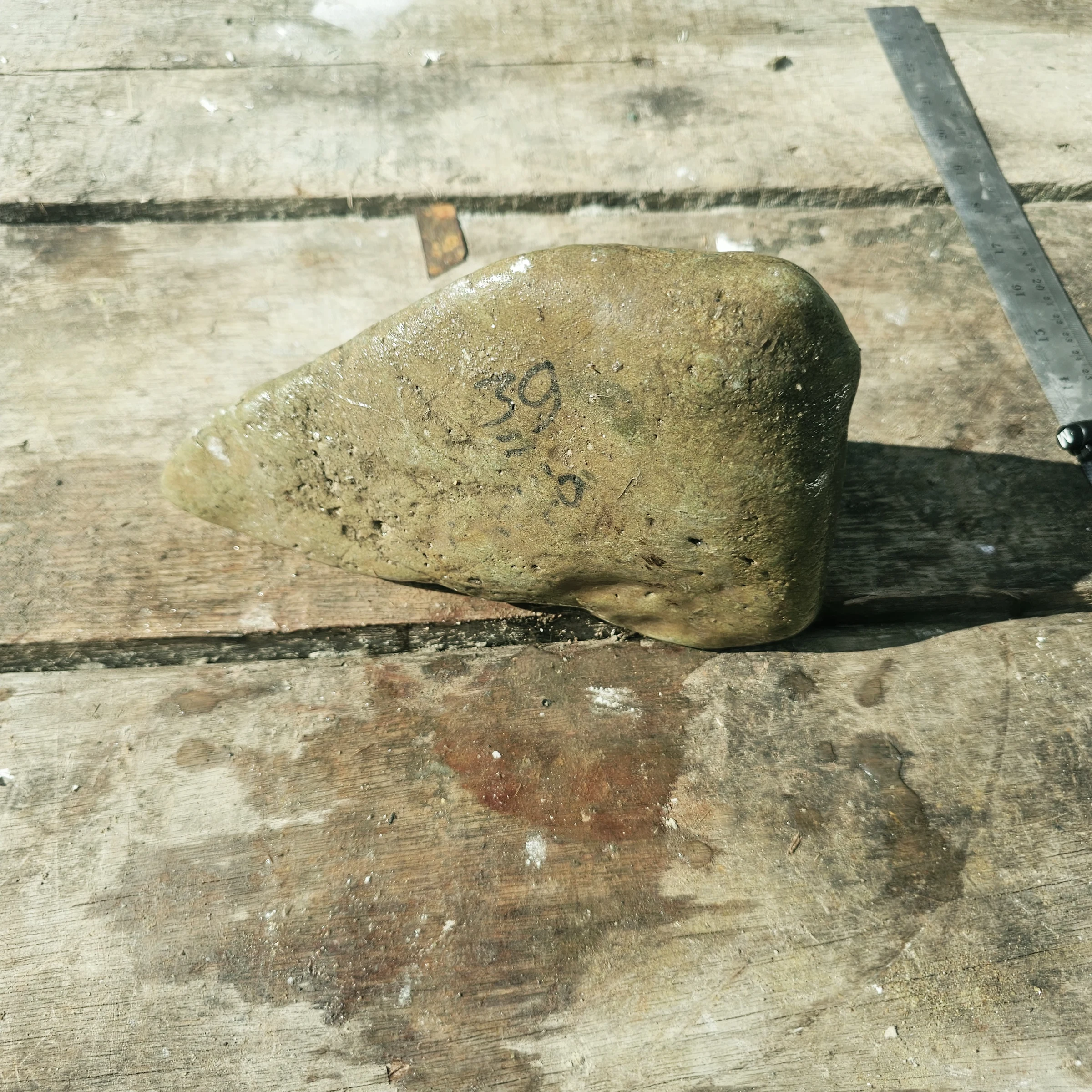 Aceh Natural Moss Green Nephrite Jade with Textured Surface and Organic Rough Contours Rough Stone – 2.6 KG