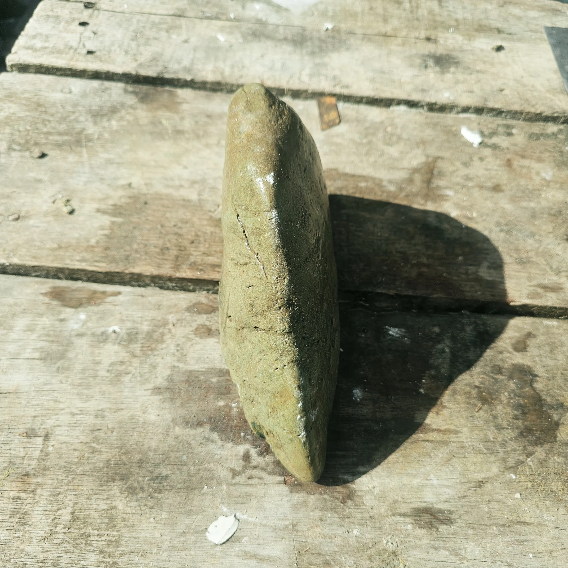Aceh Natural Moss Green Nephrite Jade with Textured Surface and Organic Rough Contours Rough Stone – 2.6 KG
