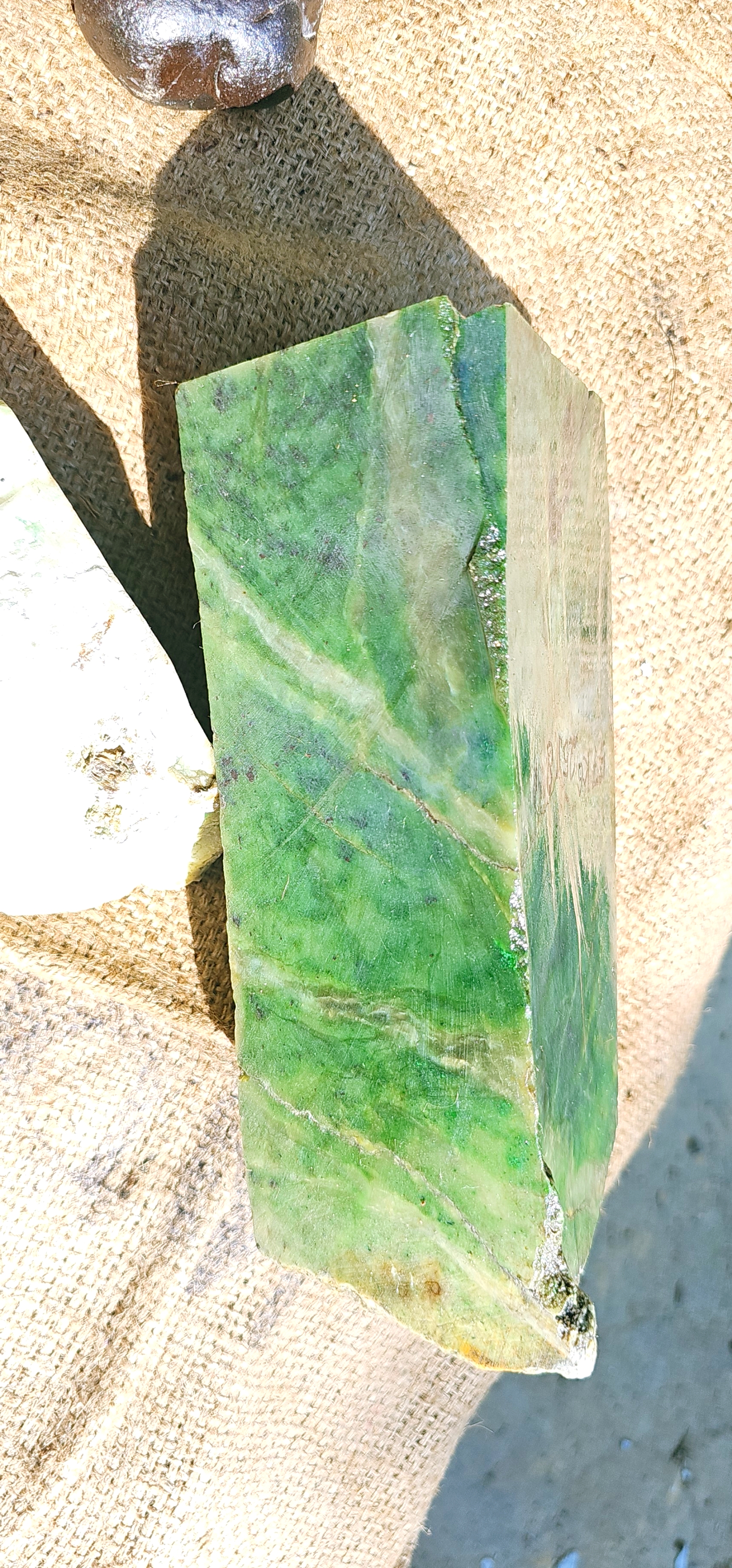 Aceh Natural Moss and Forest Green Nephrite Jade with Organic Clouded Veining Rough Stone – 5.7 KG