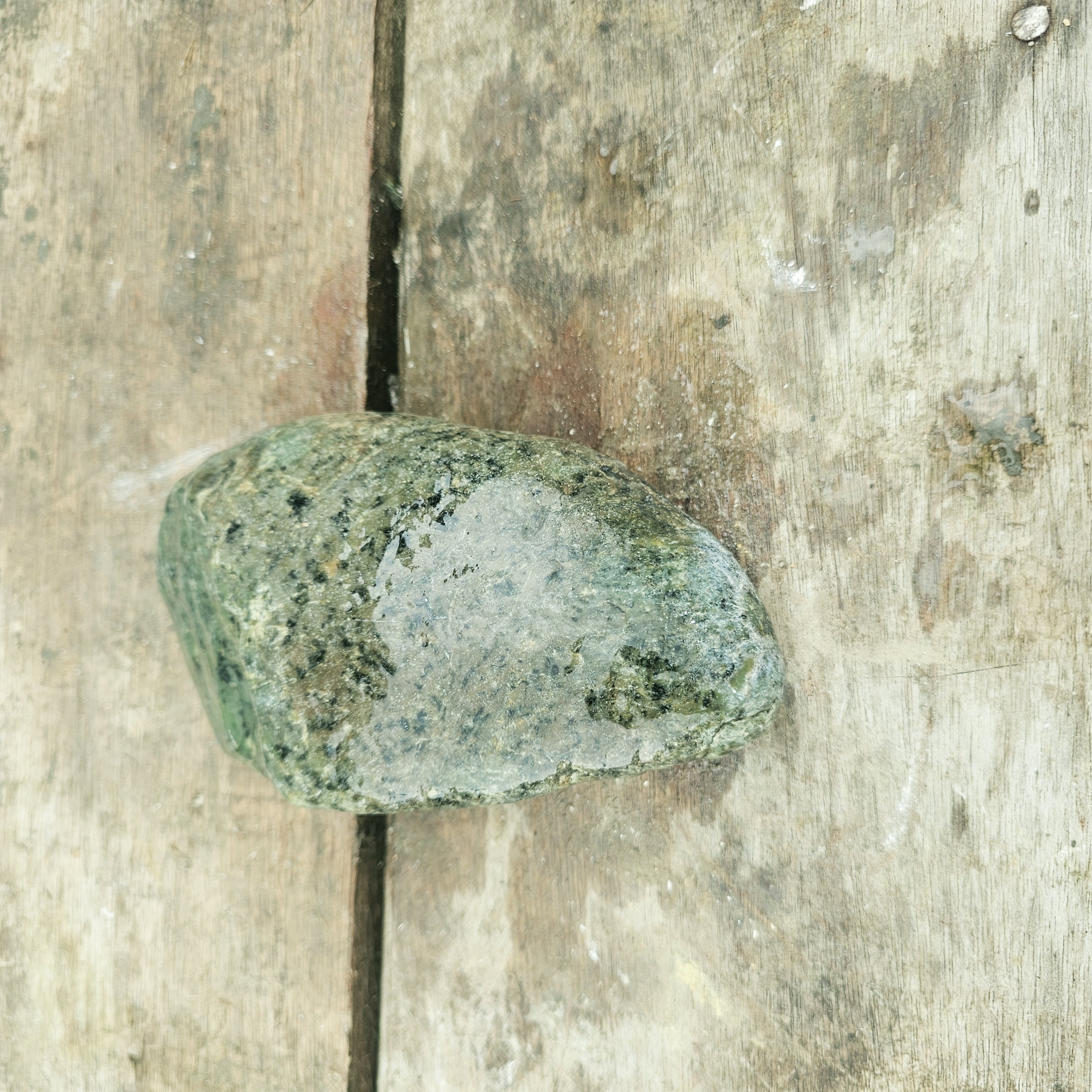 Aceh Natural Deep Forest Green Nephrite Jade with Organic Mottled Patches and Textured Rough Stone – 1.5 KG