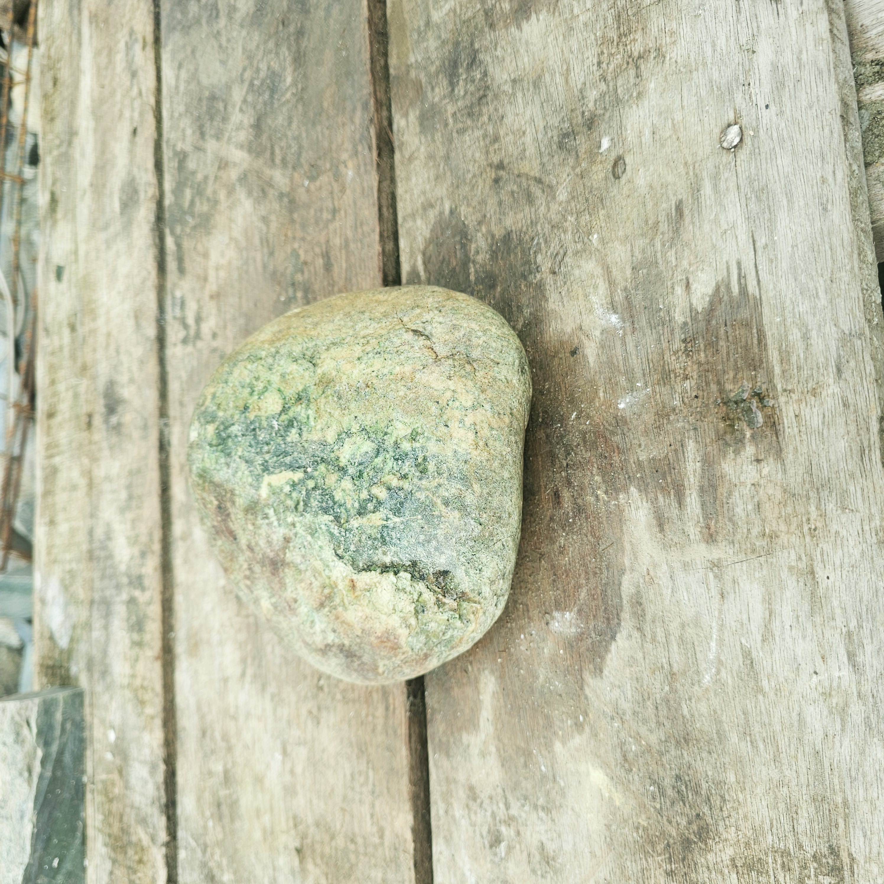 Aceh Natural Moss Green and Olive Nephrite Jade Rough Stone with Organic Banding Patterns – 3.3 KG