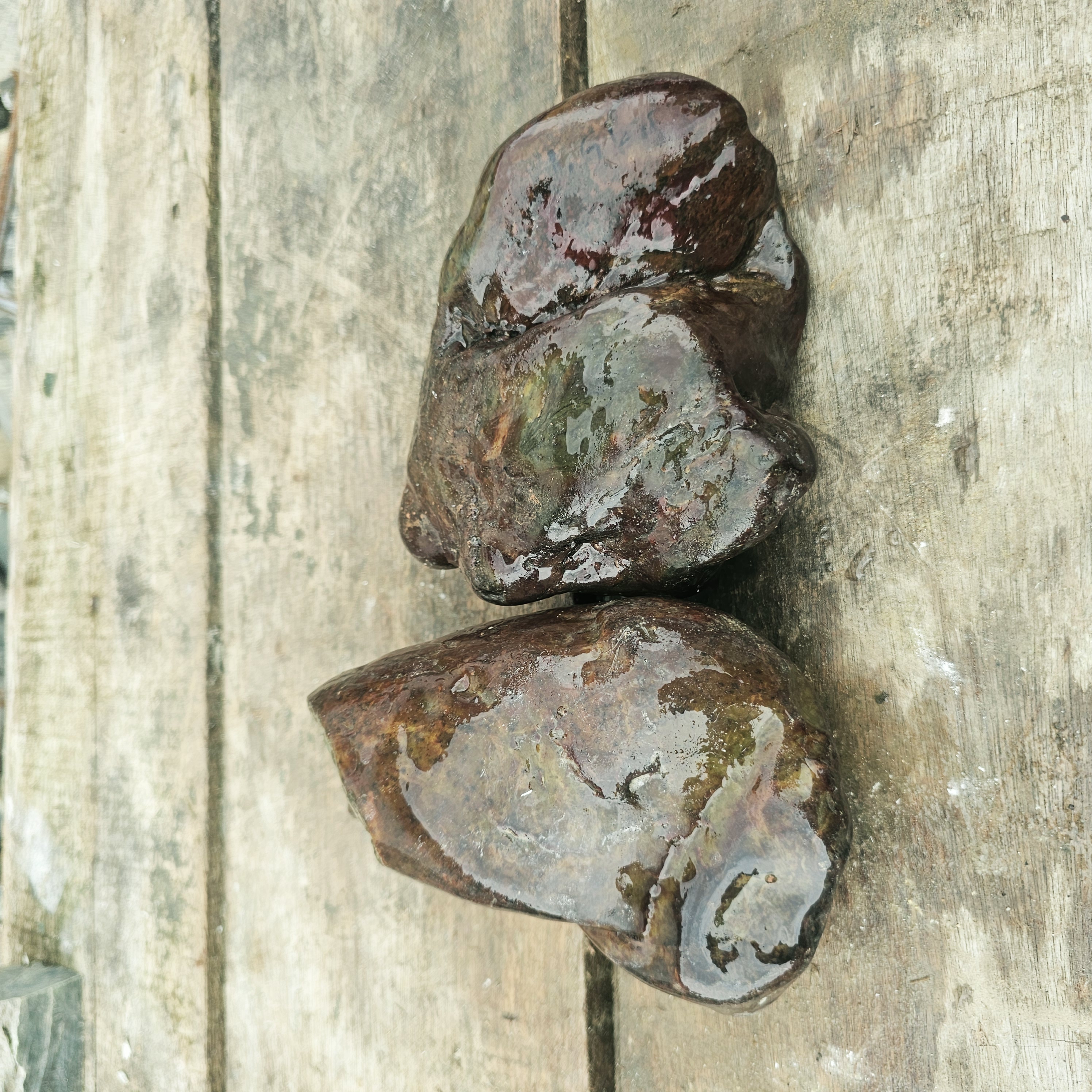 2PCS Aceh Natural Deep Blackjade Rough Stone Lot with Subtle Green undertones and Organic Weathered Contours – 3.7 KG
