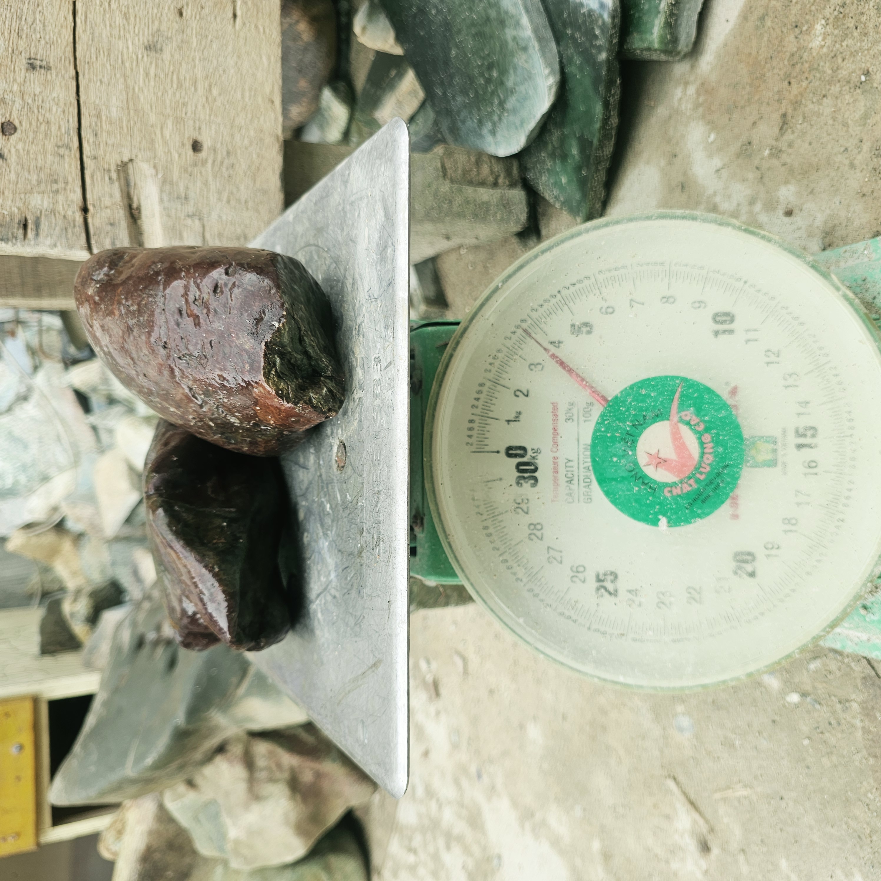 2PCS Aceh Natural Deep Blackjade Rough Stone Lot with Subtle Green undertones and Organic Weathered Contours – 3.7 KG
