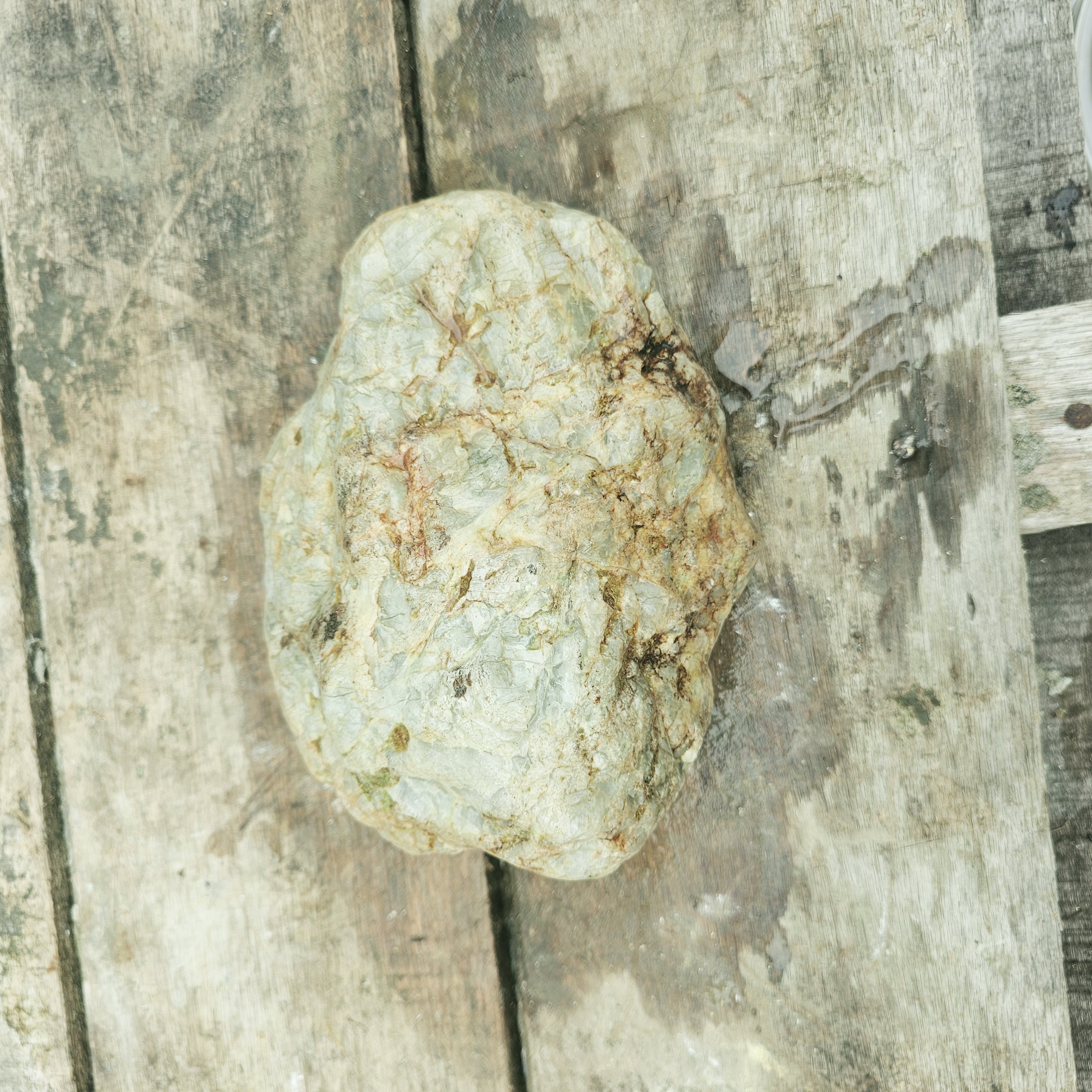 Aceh Natural Gray-Green Ice Jade with Brownish Weathered Patches and Rough Contour Stone – 7 KG