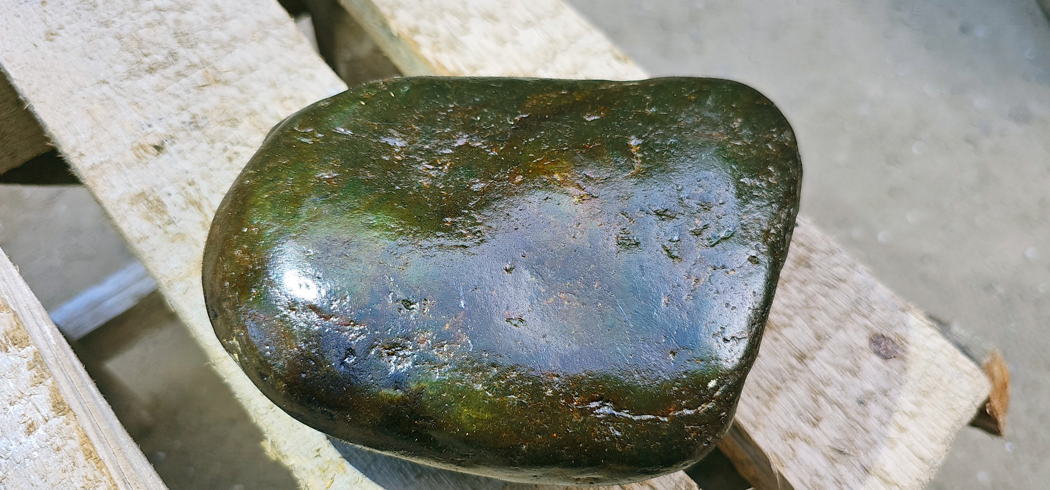 Aceh Natural Deep Nephrite Jade with Smoky Moss Green Undertones and Naturally Weathered Contours Rough Stone – 2 KG